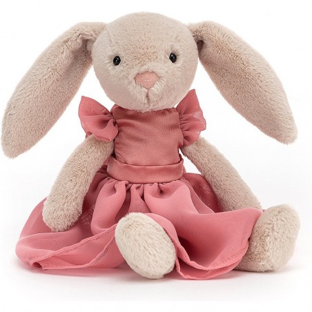 Peluche lapin Lottie robe de soirée rose - Jellycat