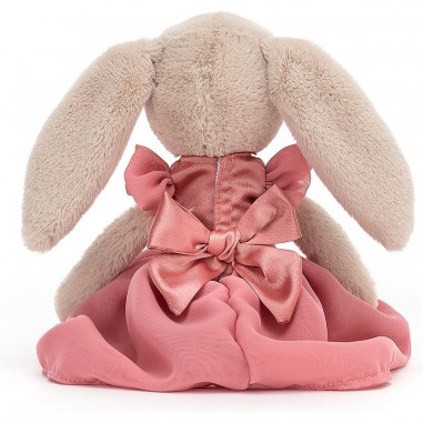 Peluche lapin Lottie robe de soirée rose - Jellycat