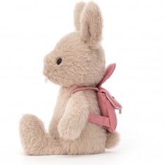 Peluche lapin rose au Sac-dos Backpack - Jellycat 2