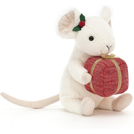 Peluche Merry Souris Cadeau de Noël - Jellycat