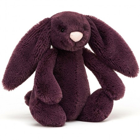 Petite peluche lapin prune Bashful 18 cm - Jellycat