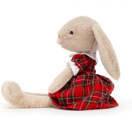 Peluche lapin Lottie Tartan de - 17 cm - Jellycat