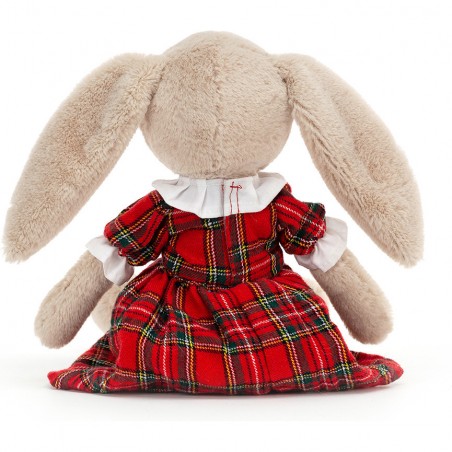 Peluche lapin Lottie Tartan de - 17 cm - Jellycat