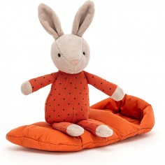 Peluche Lapin et Sac de Couchage Snuggler - Jellycat