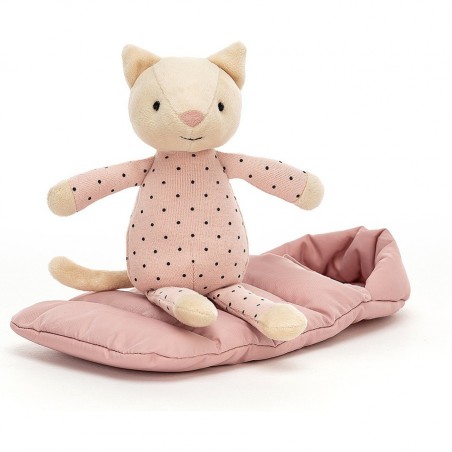 Peluche Chat et Sac de Couchage Snuggler - Jellycat