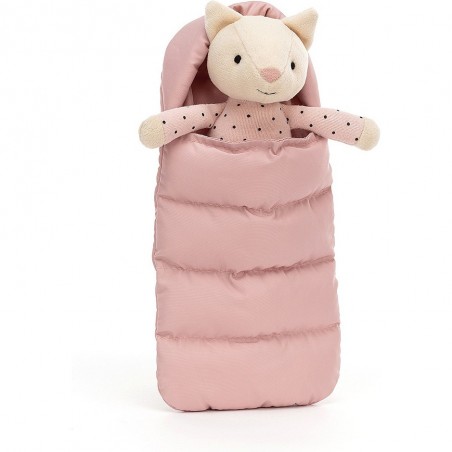 Peluche Chat et Sac de Couchage Snuggler - Jellycat