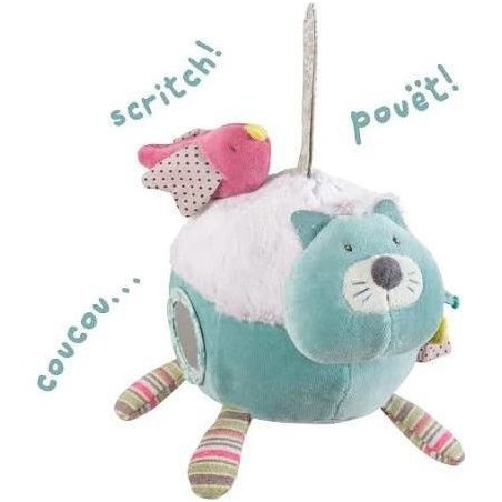 Peluche Chat Boule D’activité Les Pachats