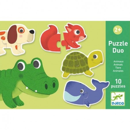 Puzzle Duo Animaux - Djeco