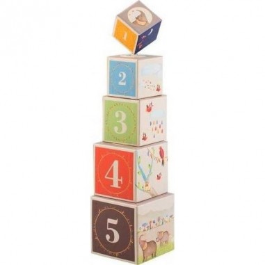 Cubes Empilables Les Papoum - Moulin Roty Cubes Empilables Les Papoum - Moulin Roty
