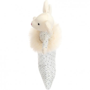 Peluche Souris dans sa chaussette de Noël blanche - Jellycat