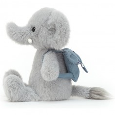 Peluche éléphant avec sac à dos bleu - Jellycat 2