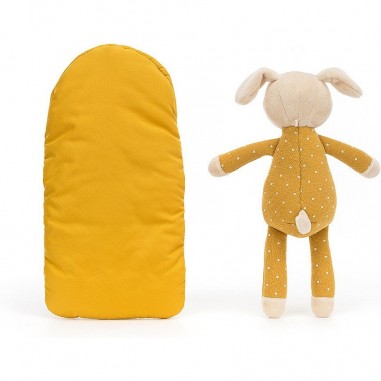 Peluche chiot dans sac de couchage - Jellycat
