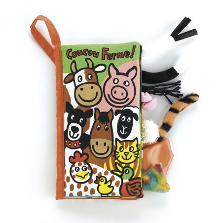 Livre d'éveil en tissu Coucou Ferme - Jellycat