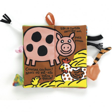 Livre d'éveil en tissu Coucou Ferme - Jellycat