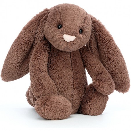 Peluche lapin fudge/marron bashful de - medium - Jellycat