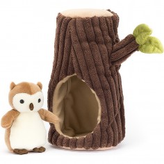 Peluche Chouette dans un arbre Forest - Jellycat
