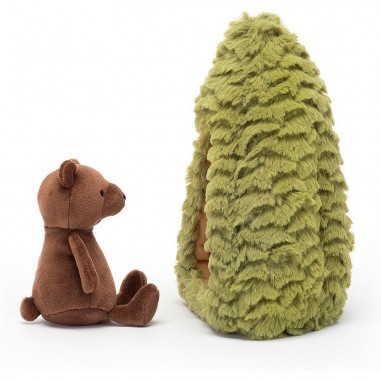 Peluche ours & sapin Forest fauna bear - Jellycat