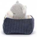 Peluche chat et son panier Napping Nipper - Jellycat