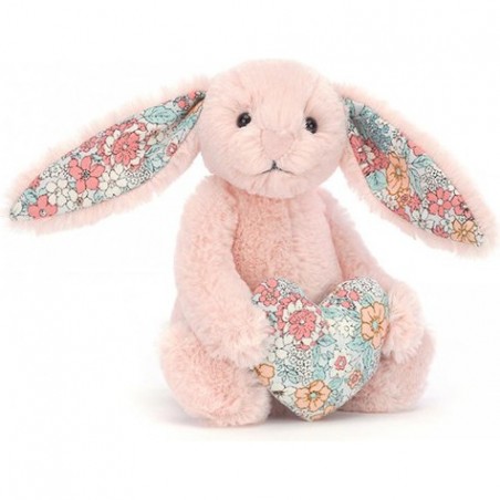 Peluche lapin avec Coeur Blossom Blush - Jellycat