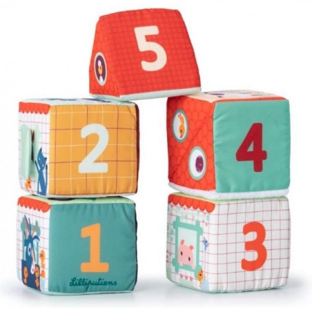La Ferme Cubes à Empiler - Lilliputiens - jouet d'éveil