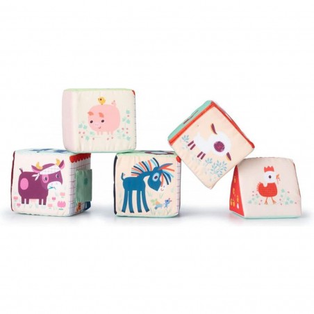 La Ferme Cubes à Empiler - Lilliputiens - jouet d'éveil