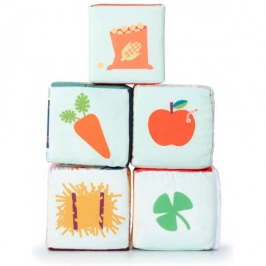 La Ferme Cubes à Empiler - Lilliputiens - jouet d'éveil