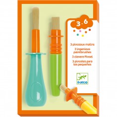 Accessoires des petits - 3 pinceaux malins - Djeco