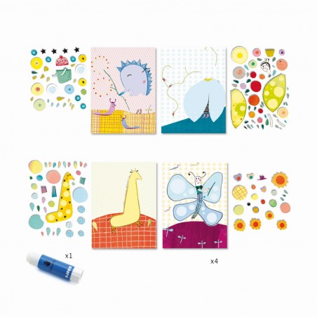Jeu de Collage Très Pop Les Petits Collages - Djeco