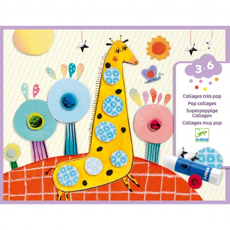 Jeu de Collage Très Pop Les Petits Collages - Djeco