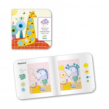 Jeu de Collage Très Pop Les Petits Collages - Djeco