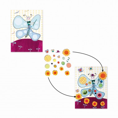 Jeu de Collage Très Pop Les Petits Collages - Djeco