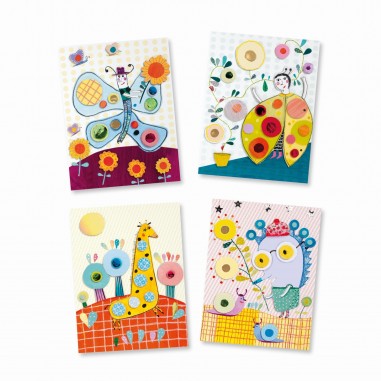 Jeu de Collage Très Pop Les Petits Collages - Djeco