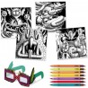 Funny Freaks - Coloriage avec effets 3D - Djeco