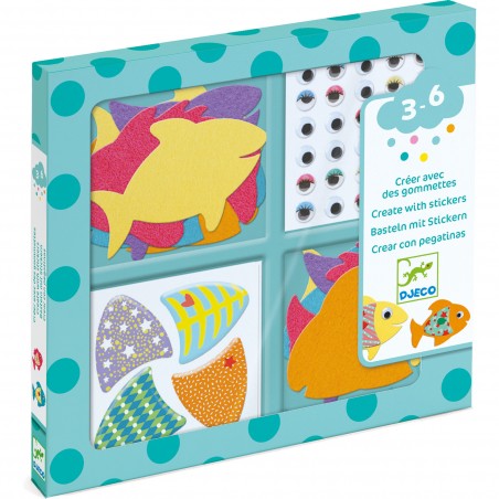 Gommettes : j'aime les poissons - Djeco