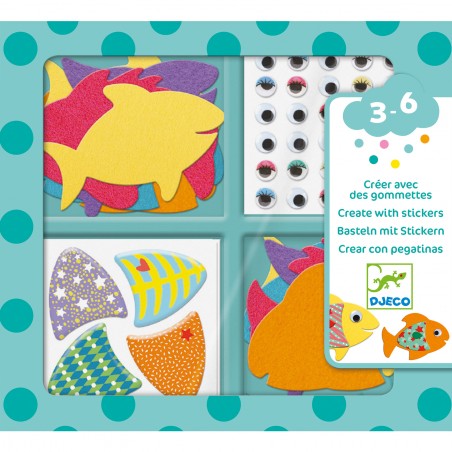 Gommettes : j'aime les poissons - Djeco