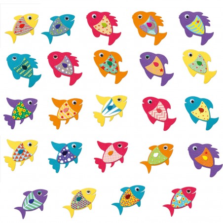 Gommettes : j'aime les poissons - Djeco
