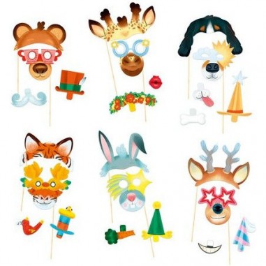 Photobooth à créer la fiesta des animaux - Do it Yourself - Djeco