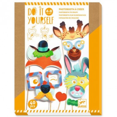 Photobooth à créer la fiesta des animaux - Do it Yourself - Djeco