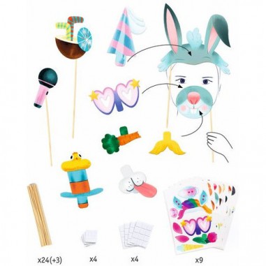 Photobooth à créer la fiesta des animaux - Do it Yourself - Djeco