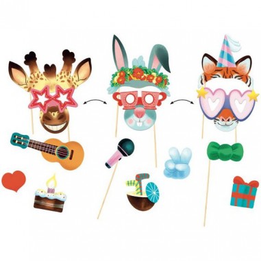 Photobooth à créer la fiesta des animaux - Do it Yourself - Djeco