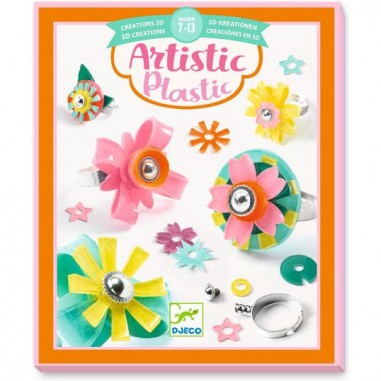 Collection de bagues Artistic Plastic - Djeco