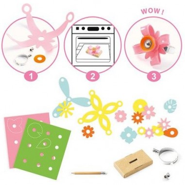 Collection de bagues Artistic Plastic - Djeco