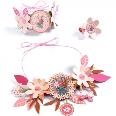 4 parures de bijoux à créer Doux médaillons - Do it Yourself - Djeco