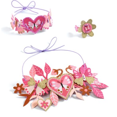 4 parures de bijoux à créer Doux médaillons - Do it Yourself - Djeco