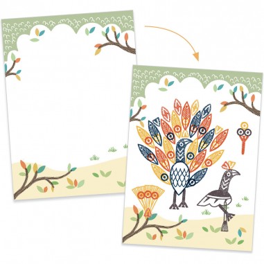 Tampons Mix and Match Surprising animals - Atelier créatif - Djeco