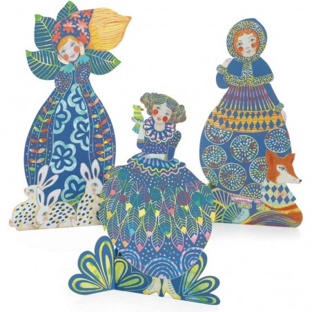 Sculptures à gratter Jolies robes - Loisirs créatifs - Djeco