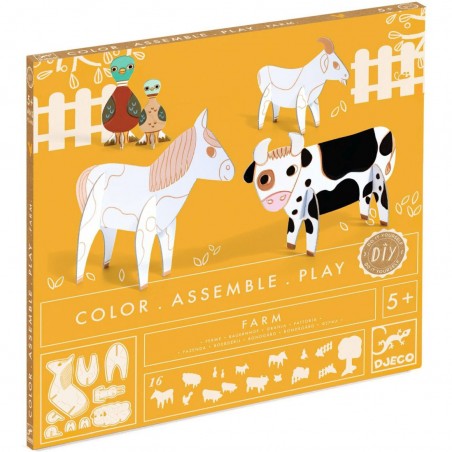 Kit Animaux Diy Ferme - Un jeu - Djeco