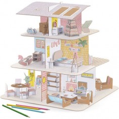 Kit Diy Maison de poupées - Un jeu - Djeco 2