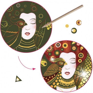 Cartes à gratter : inspired by : golden muses - Djeco