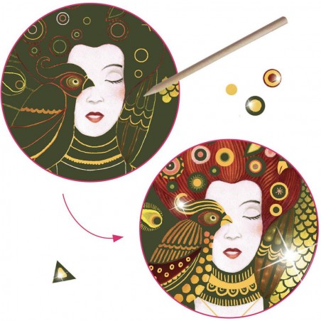 Cartes à gratter : inspired by : golden muses - Djeco